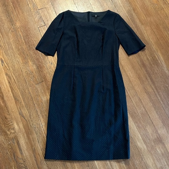 Boss Hugo Boss Knee Length Polka Dot Wool Dress - Picture 1 of 6